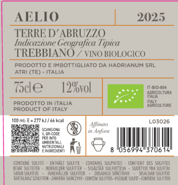 Aelio Trebbiano Terre d' Abruzzo IGT 2025
