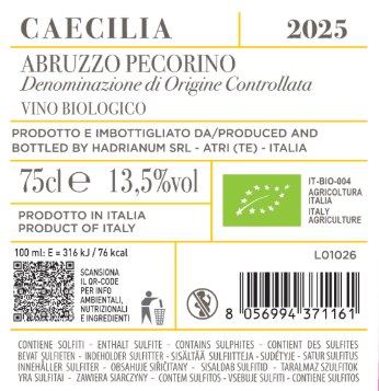 Caecilia Abruzzo Pecorino DOC 2025