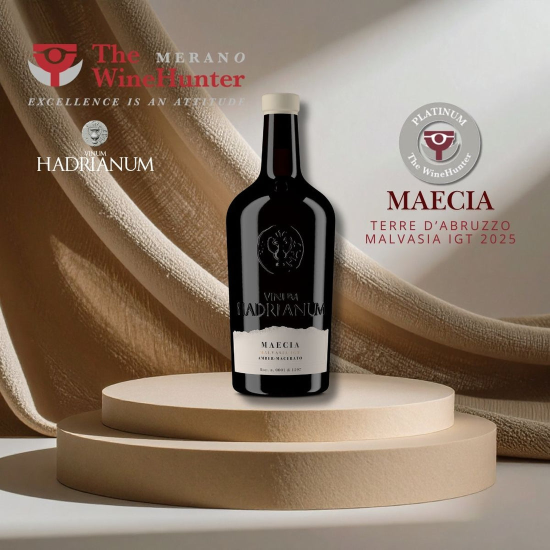 Our Maecia Wins the Platinum Award at the Merano Wine Festival!