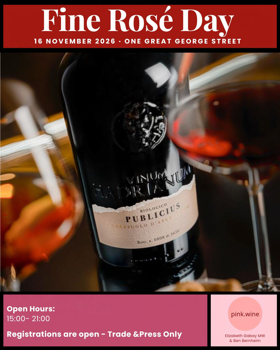 Cerasuolo d’Abruzzo takes stage in London: Vinum Hadrianum at Fine Rosé Day!